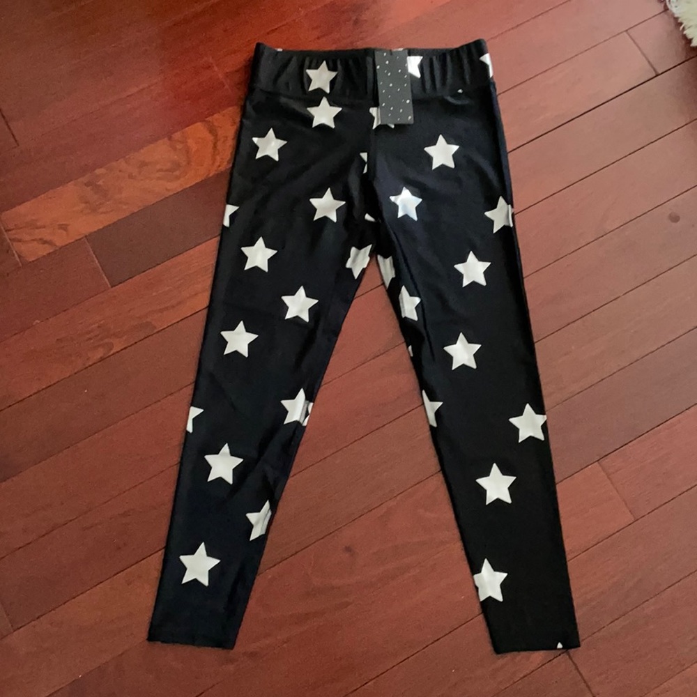 Terez Silver Foil Leggings